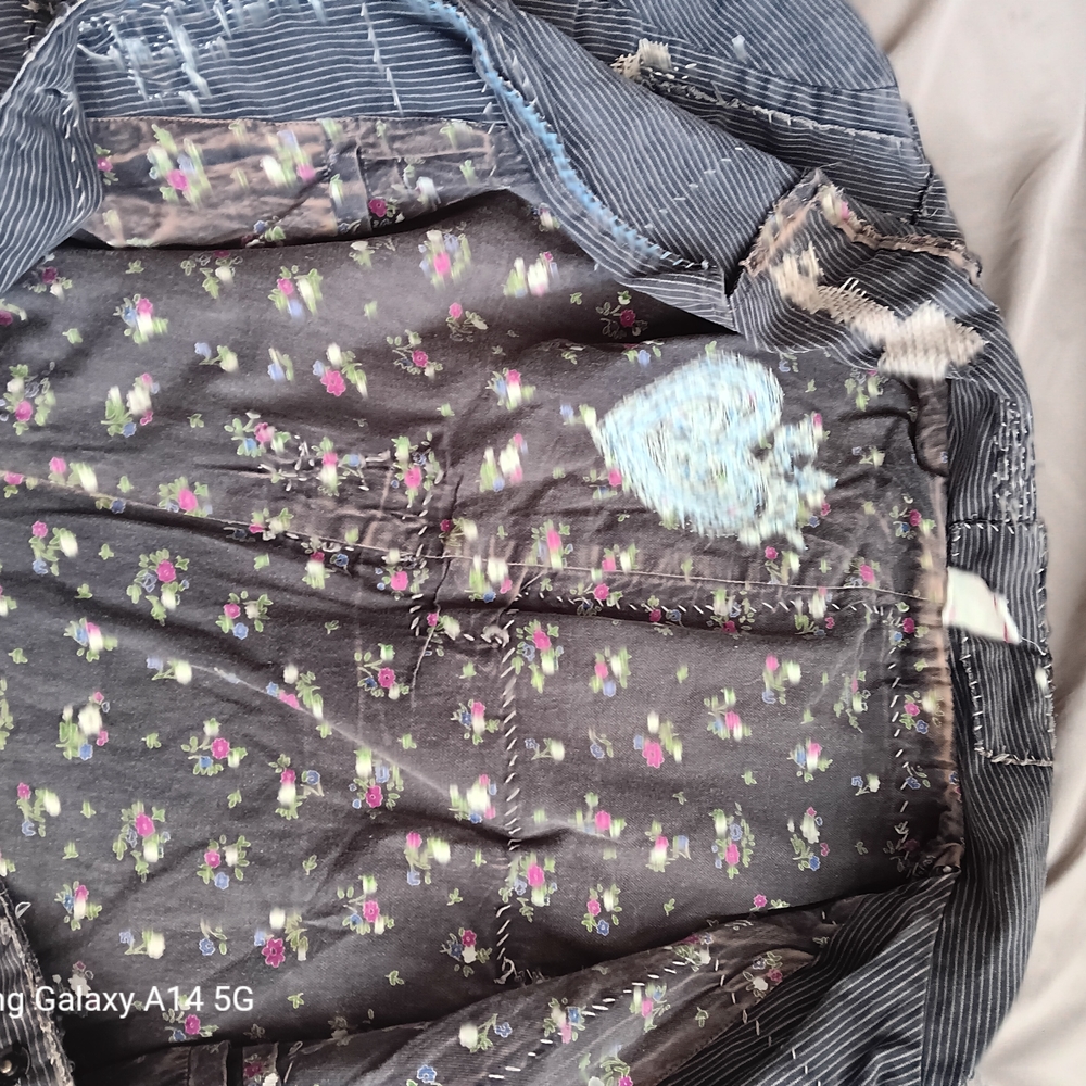 Magnolia Pearl Charcoal Patchwork Utility Jacket - Picture 4 of 6